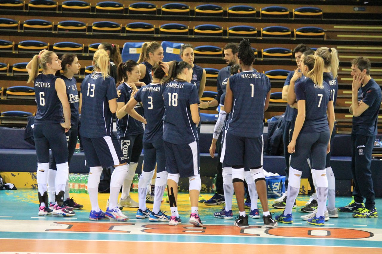 VBC Pomì Casalmaggiore combattutissimo allenamento.