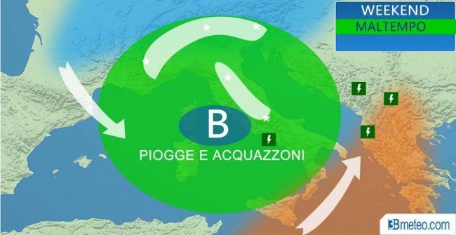 Marzo pazzerello acquazzoni nel fine settimana