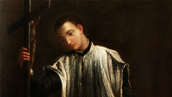 San Luigi Gonzaga celebrato su una t-shirt prodotta in Argentina