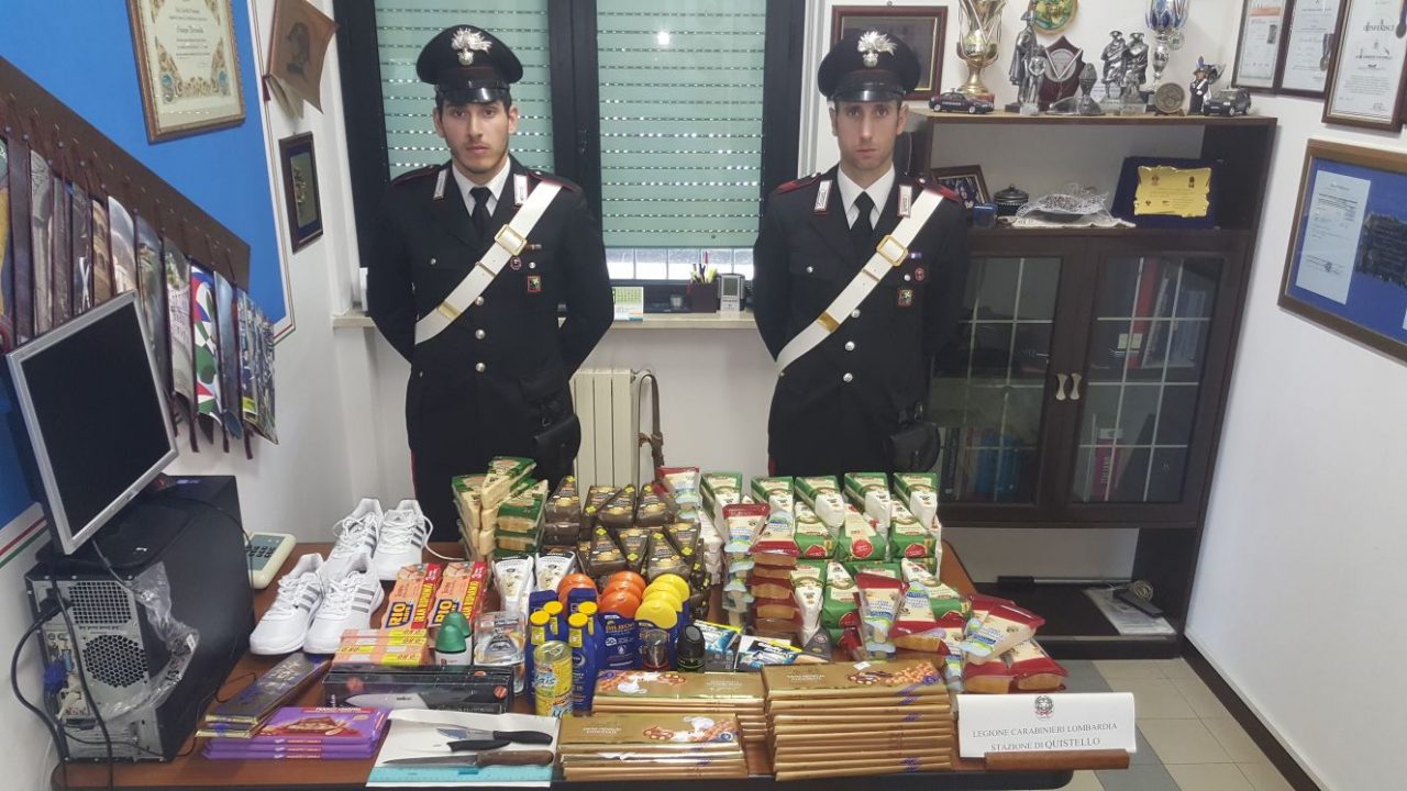 Rubati 184 pezzi di prodotti tra cui Grana e Parmigiano