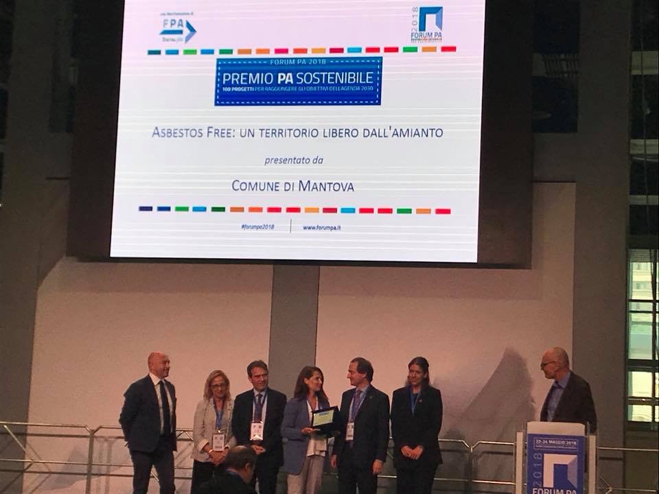Progetto amianto premiato il Comune di Mantova