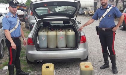 Rubano 300 litri di gasolio da camion parcheggiati in azienda, due arrestati
