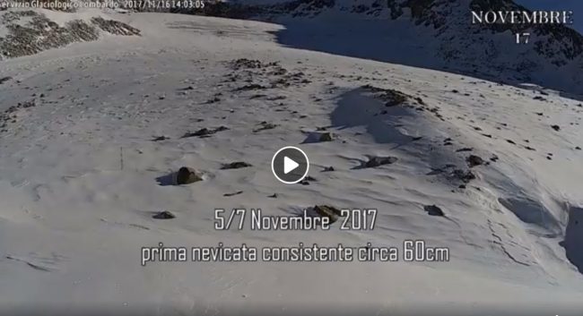 Un anno di sofferenza per il ghiacciaio, il VIDEO è da brivido