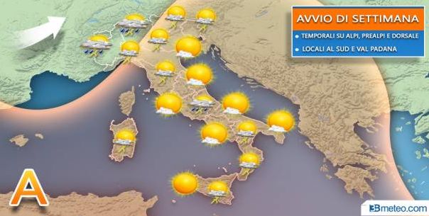 Ancora caldo intenso ma con qualche temporale in più PREVISIONI METEO