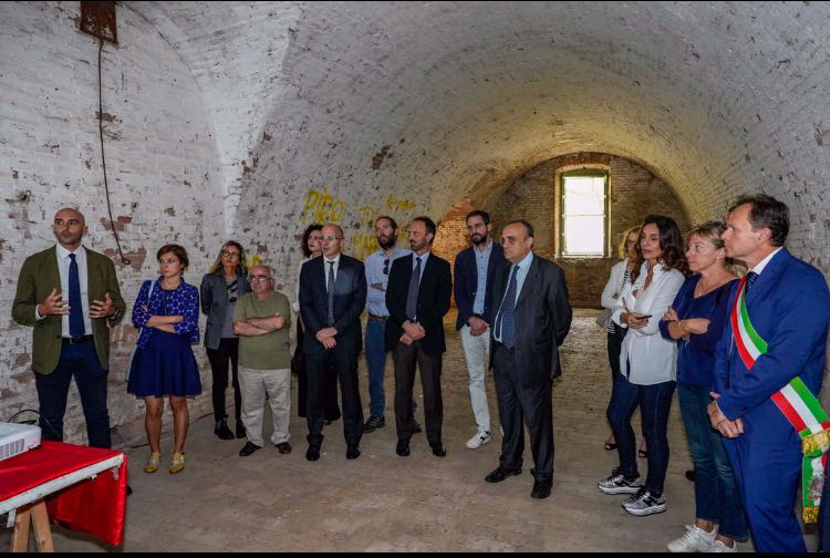 Il Ministro Bonisoli in visita al Forte di Pietole di Borgo Virglio