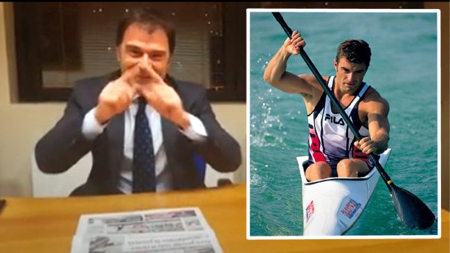 Campione, poi politico: i 50 anni di Rossi, auguri col linguaggio dei segni VIDEO