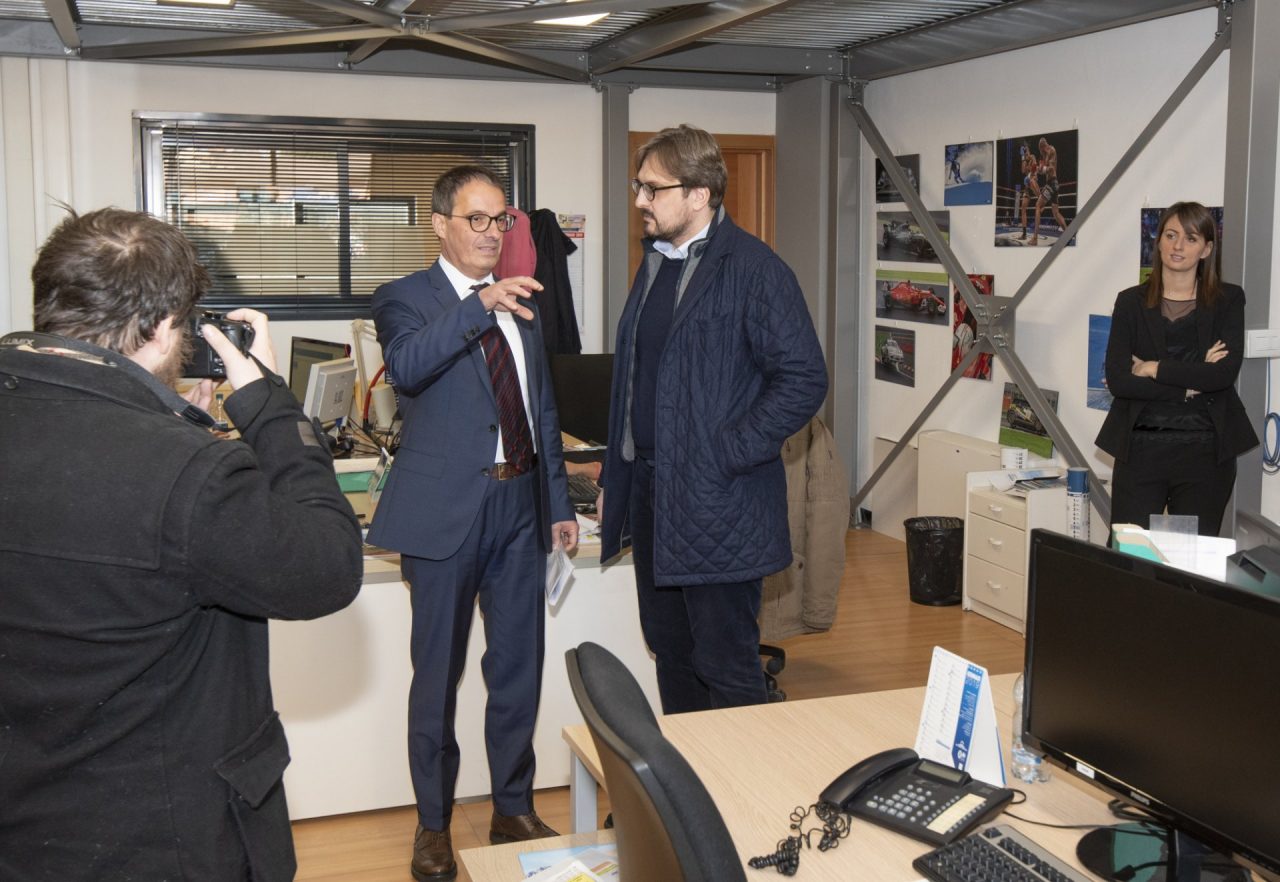 L’onorevole Guidesi (Lega) visita la sede Netweek VIDEO