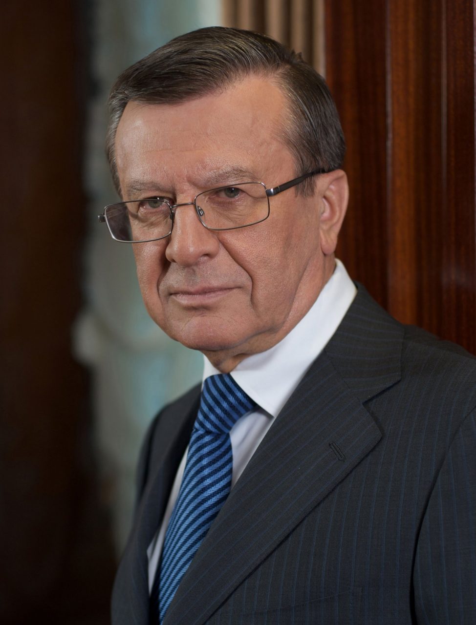 Il presidente di Gazprom, Viktor Zubkov in visita a Brescia