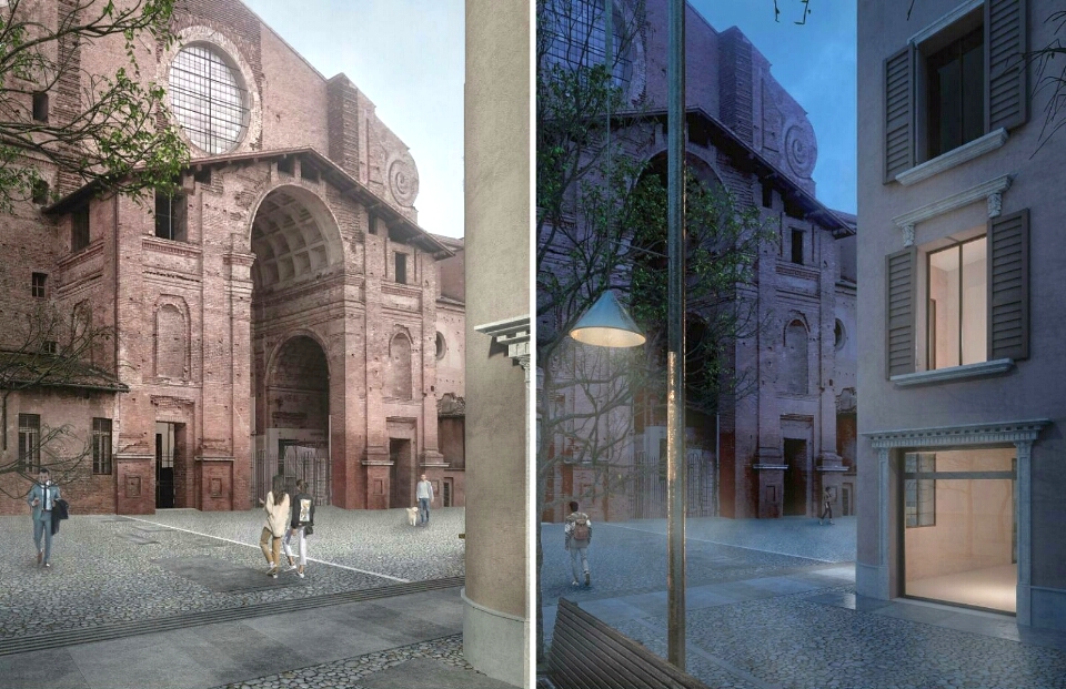 I rendering della nuova piazza Alberti