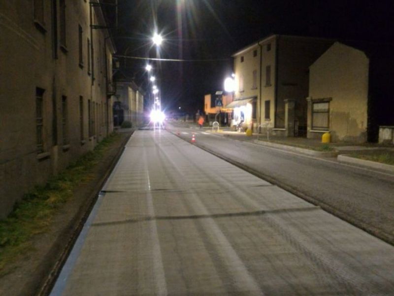 Goitese: riasfaltato il tratto in centro a Cerlongo