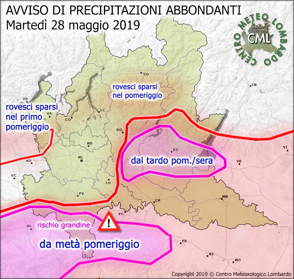 Allerta: abbondanti precipitazioni nel Mantovano