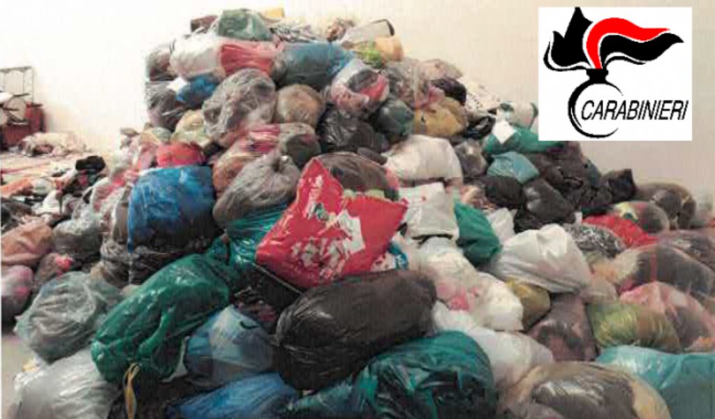 Sequestrati tonnellate di vestiti usati diretti al mercato tunisino