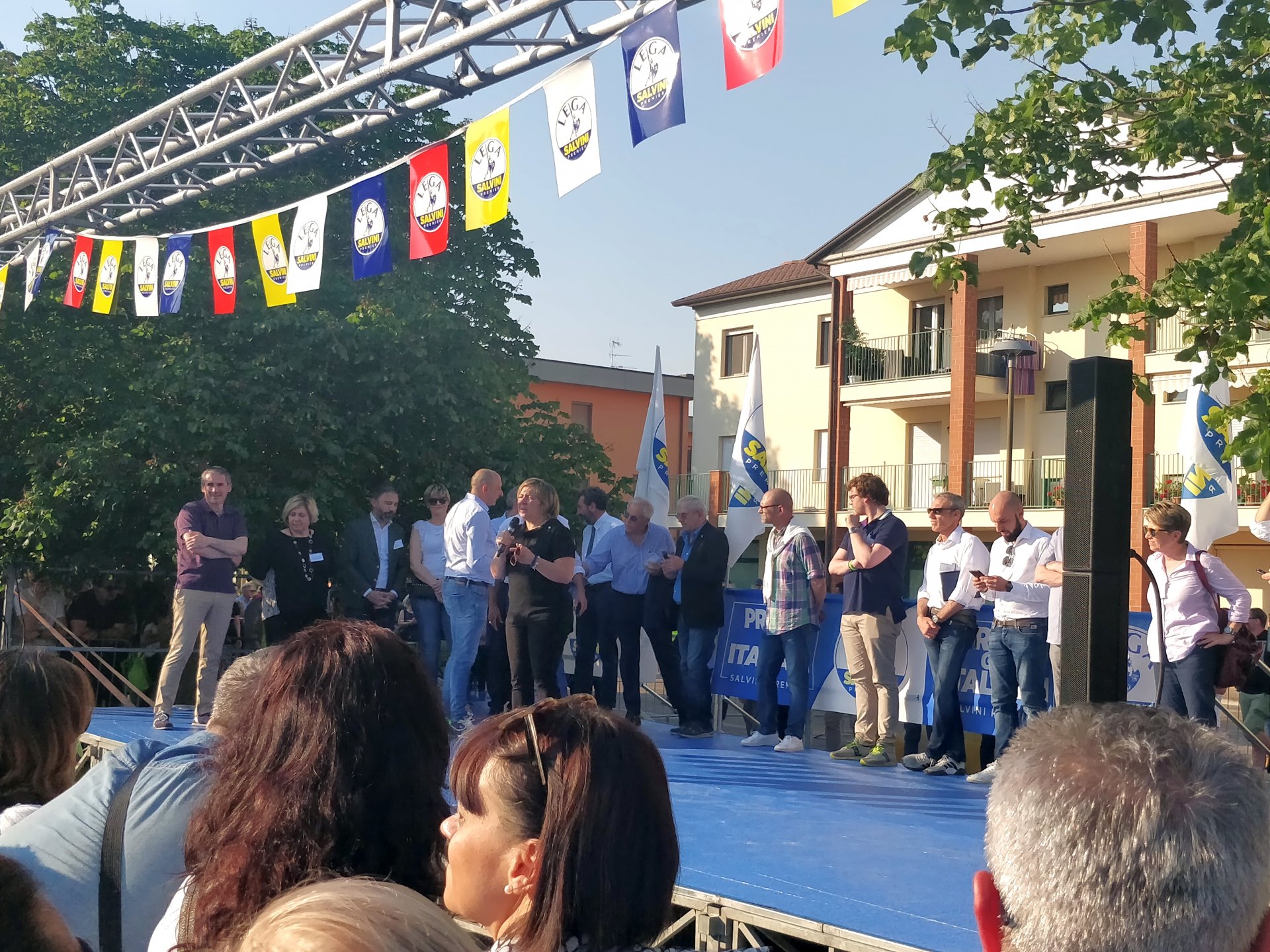 Il comizio di Salvini a Porto Mantovano