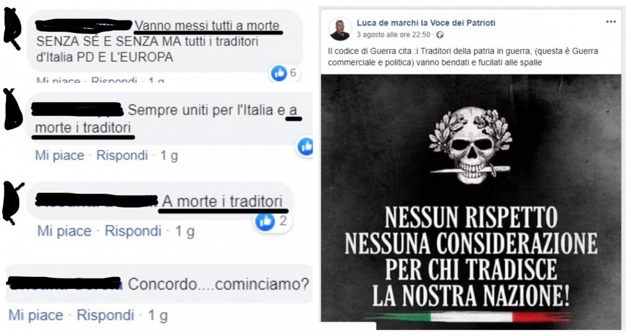 De Marchi si appella al codice di guerra: integrata la sua denuncia per diffamazione