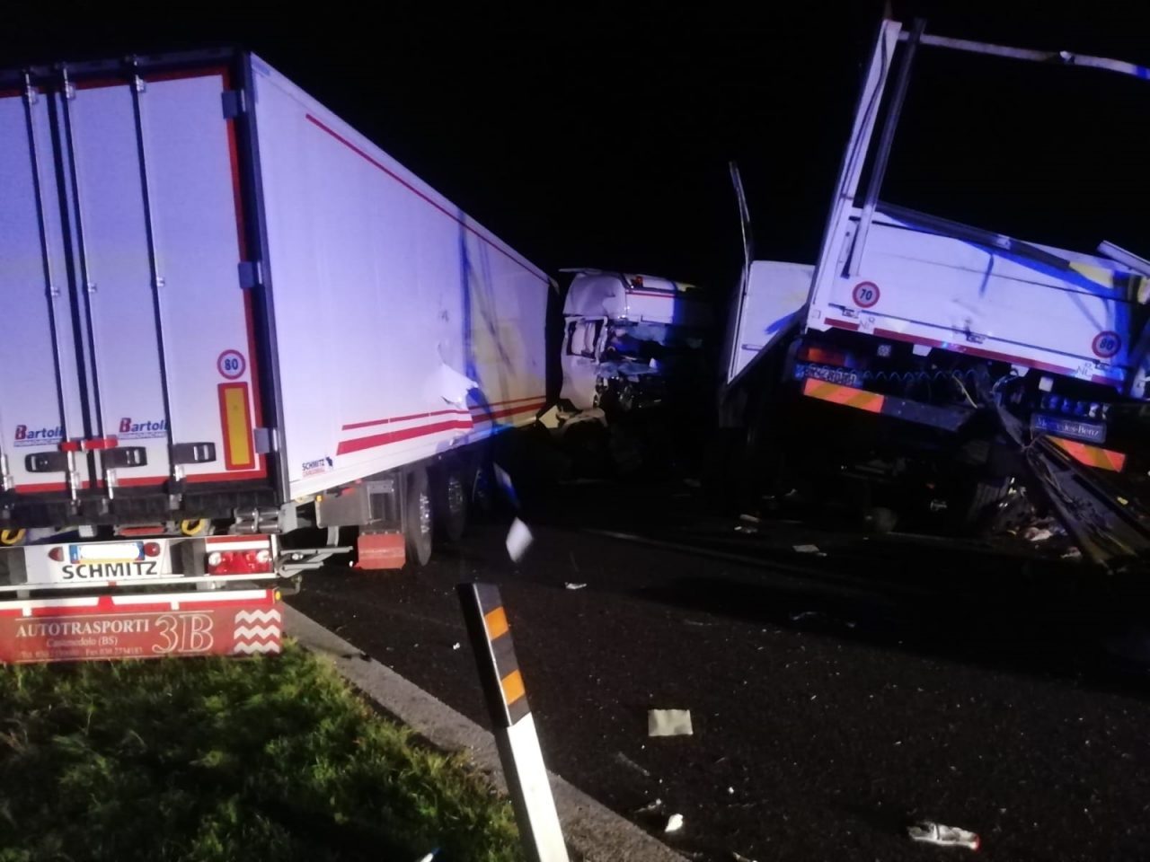 Tragico scontro sulla A21, muore un 57enne