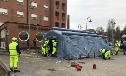 Buone notizie: in calo il numero di ricoveri negli ospedali mantovani, a Viadana posizionata tenda per tamponi