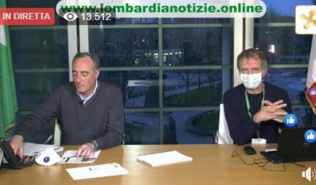 Coronavirus, Gallera: “Oggi dimezzamento crescita dei positivi”. A Mantova +63 VIDEO