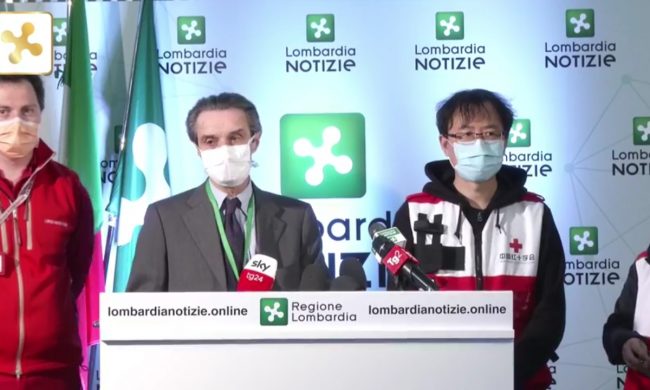 Il Vicepresidente della Croce Rossa cinese e Fontana concordano, “Misure troppo poco rigorose”