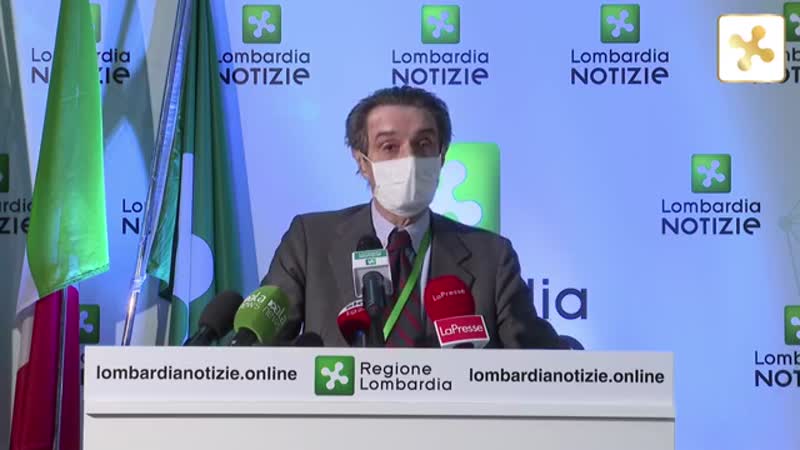 Fontana: “Rallentamento contagi in linea con i giorni precedenti” VIDEO