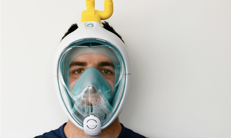 Anche una maschera da snorkeling si può trasformare in un dispositivo respiratorio d’emergenza