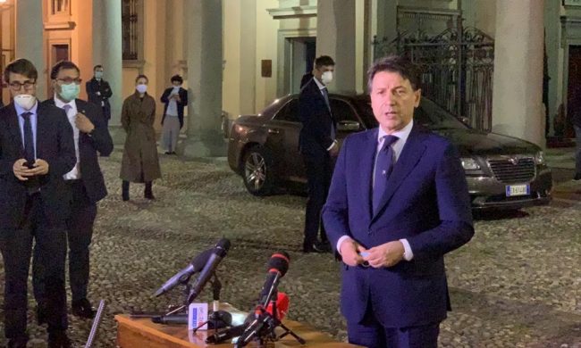 Il Premier Conte per la prima volta in Lombardia dall’inizio dell’emergenza