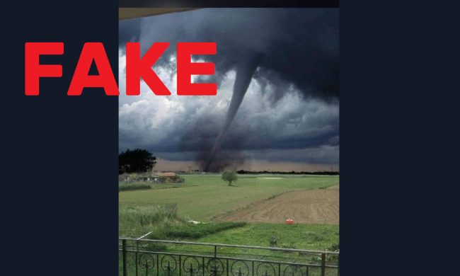 La bufala del tornado nella Bassa: fotomontaggio creato ad arte…ma è l’Oklahoma