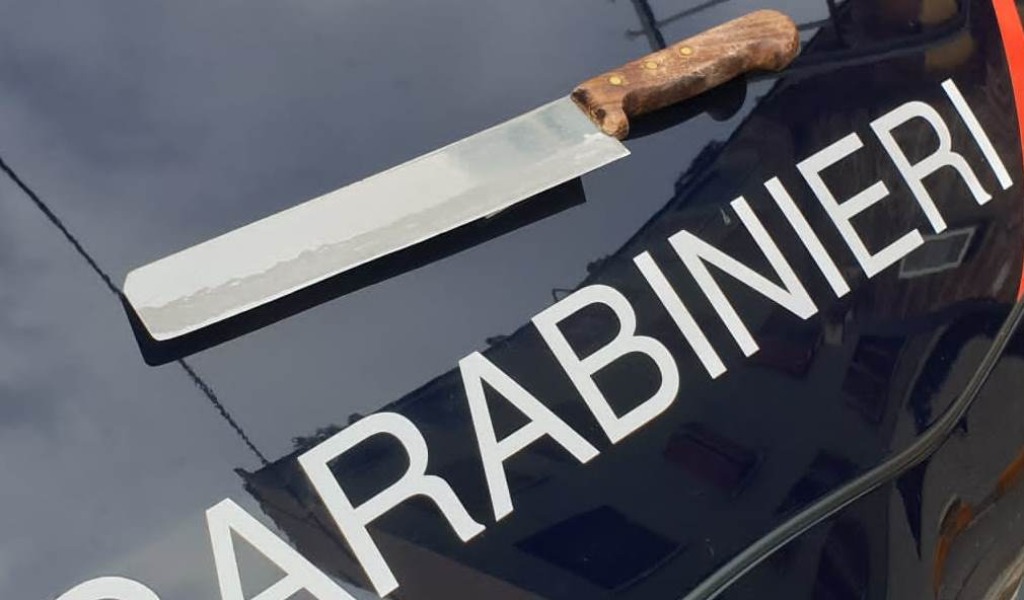In giro armati: 2 uomini trovati con una mannaia da cucina in auto