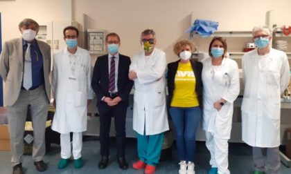 Il presidente nazionale di Avis Gianpietro Briola in visita al Poma di Mantova