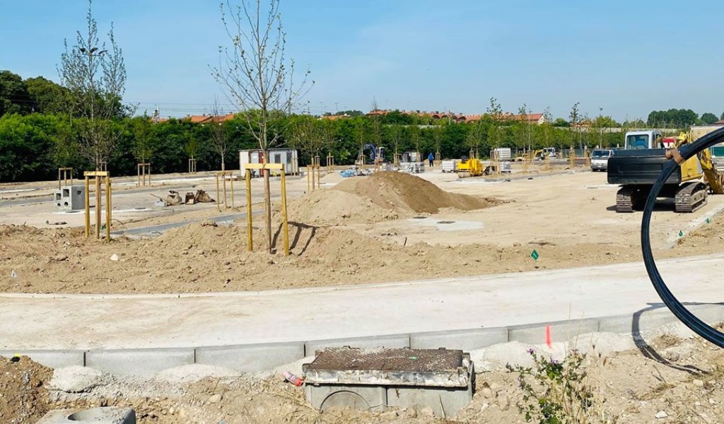 Continuano i lavori del parcheggio di Porta Cerese a Mantova, in arrivo 170 posti auto gratuiti