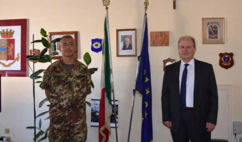 Il Questore di Mantova dà il benvenuto al Colonnello Luigi Tufano
