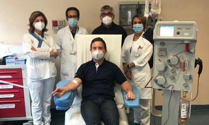 Al Carlo Poma, si è seduto il 200esimo donatore di plasma iperimmune