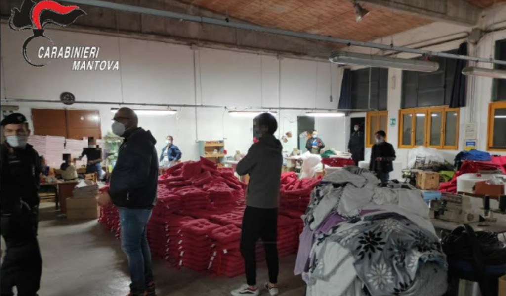 Sospesa attività tessile nel Mantovano, non applicavano le norme anticontagio