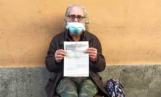 Senzatetto multato perchè lontano da casa nonostante le restrizioni Covid