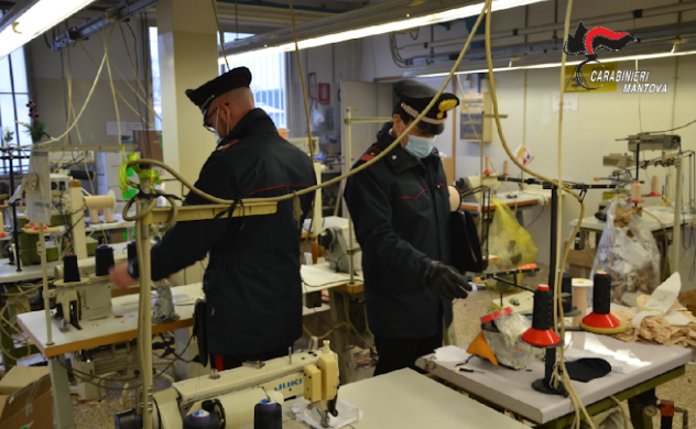 Controllo in una ditta tessile: lavoratore in nero e norme anti Covid ignorate