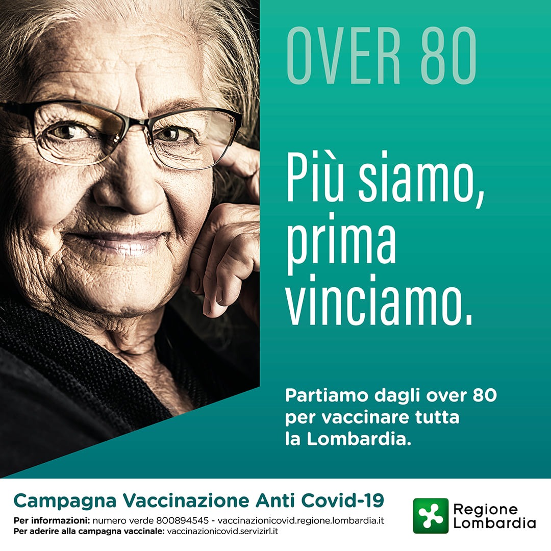 Vaccinazioni anti Covid over 80, da oggi partono le adesioni 