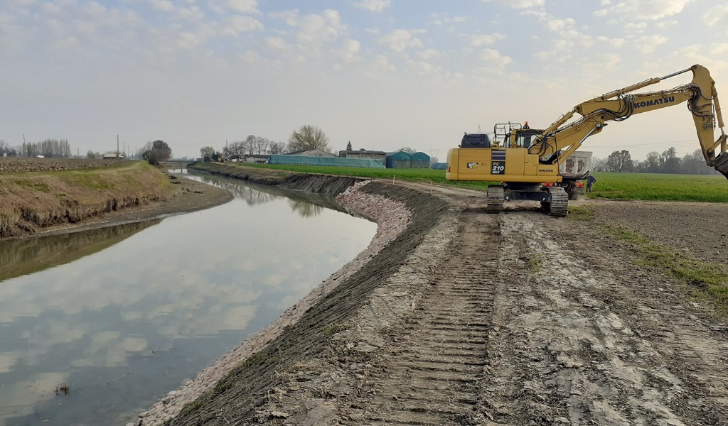 Conclusi i lavori al canale Sabbioncello, ora Quistello è più sicura