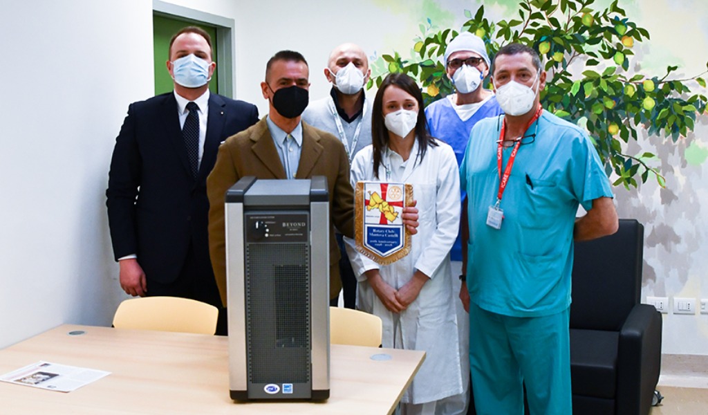 Rotary Club Mantova Castelli ancora in azione a sostegno dell’Anestesia e Rianimazione del Poma