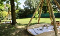 Inaugurato il giardino riqualificato del Soncini: ospita giochi naturali e aule all'aperto