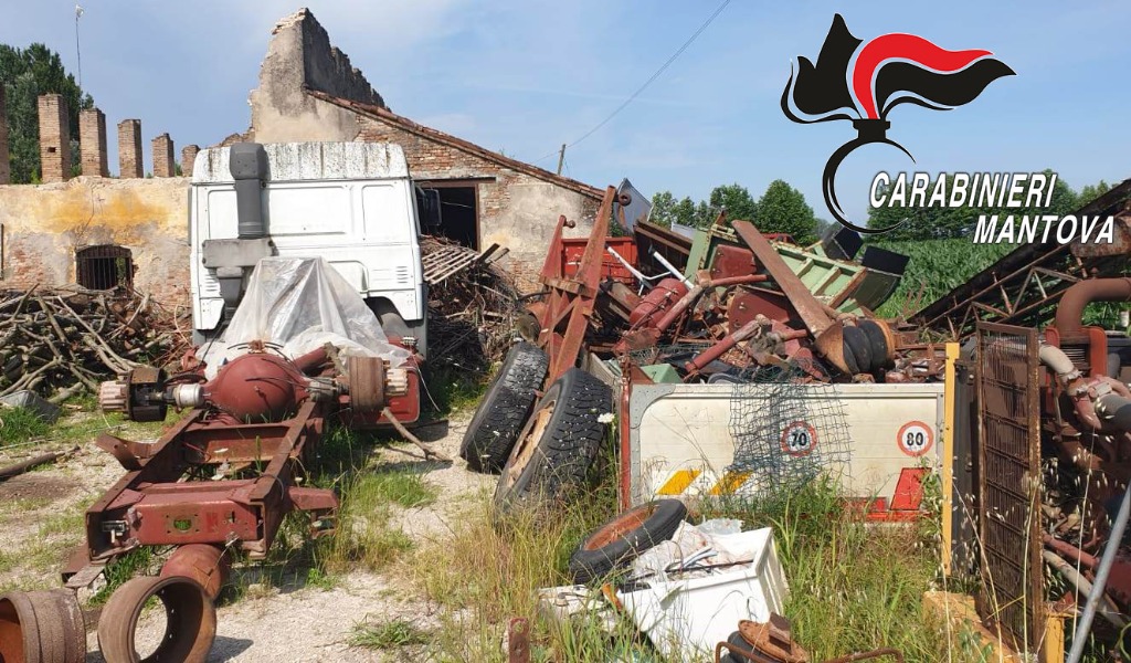 Discarica a cielo aperto a Curtatone, denunciato il proprietario della “Corte agricola”