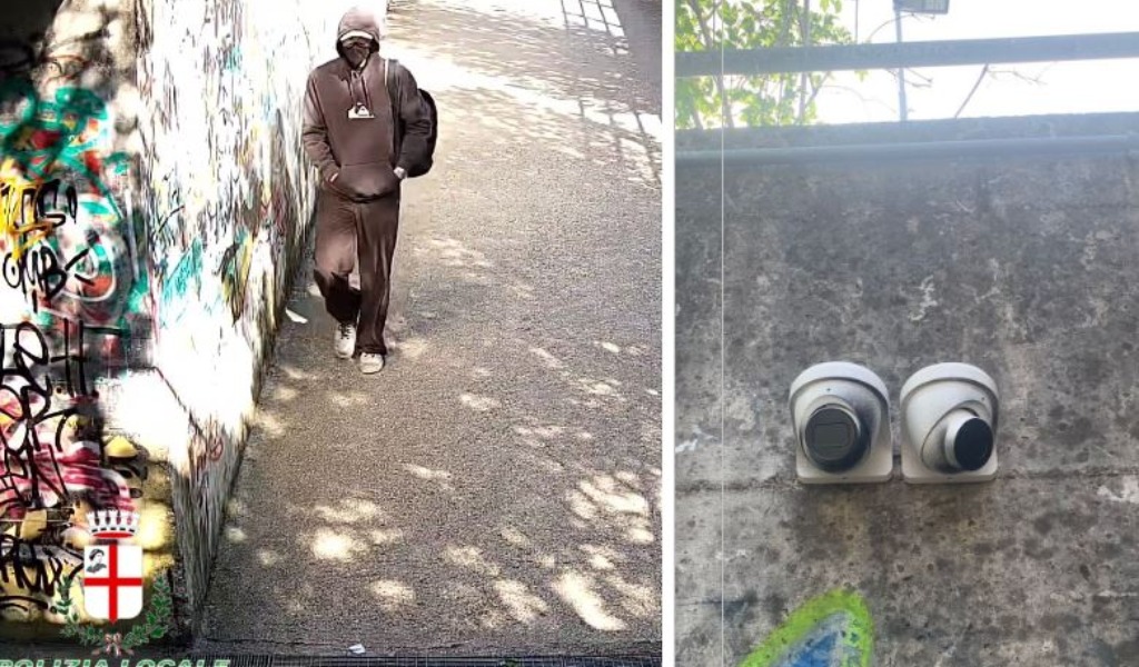 Oscura le telecamere con la bomboletta spray: denunciato studente 20enne