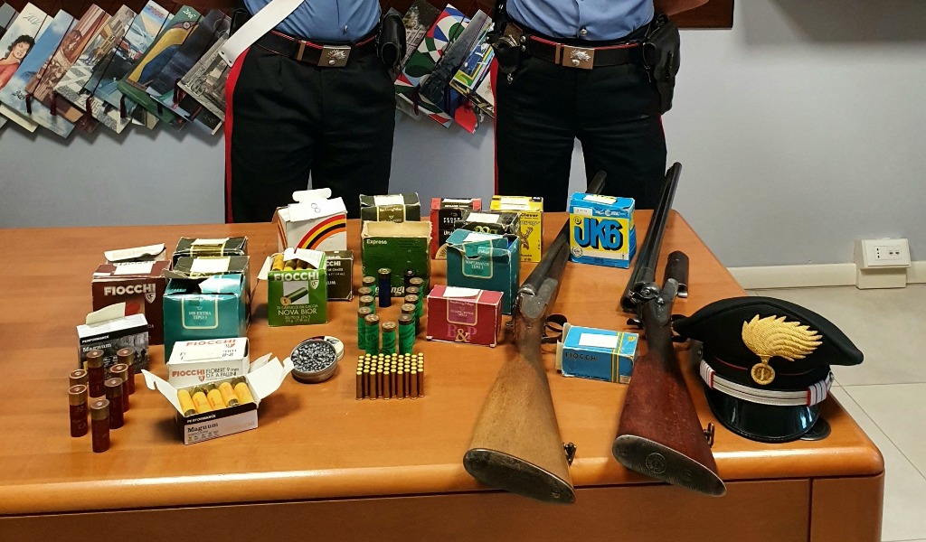 In casa un “mini arsenale” abusivo, denunciato 67enne di Marcaria