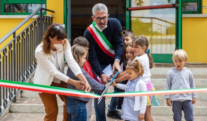 Nuovo giardino alla scuola dell’infanzia Ferrari di Mantova