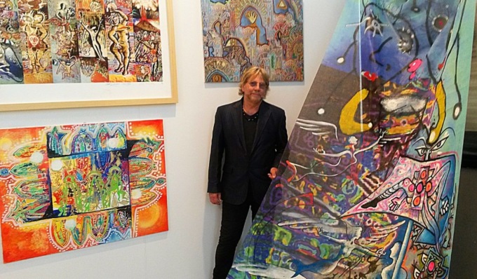“Paintbeat”, Mark Kostabi e Tony Esposito in mostra a Mantova