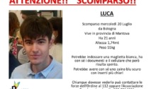 Scomparso da Bologna: si cerca Luca, 21enne di Suzzara