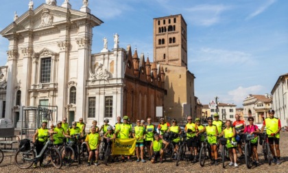 Dalla Ciclovia di Sant’Andrea 25 ciclisti giungono a Mantova da Belluno