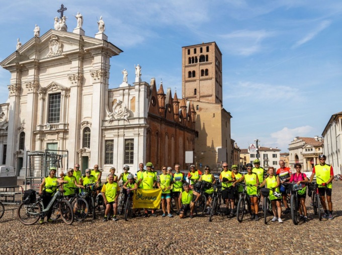 Dalla Ciclovia di Sant’Andrea 25 ciclisti giungono a Mantova da Belluno