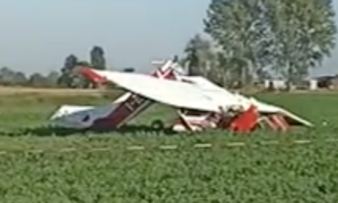 Ultraleggero precipita a Curtatone, muore la 34enne moglie del pilota
