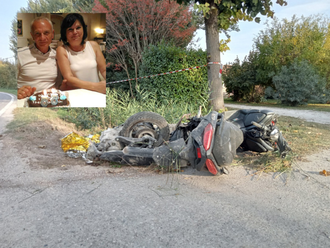 Fausto e Camelia, morti sullo scooter mentre andavano a cena dalla figlia di lui