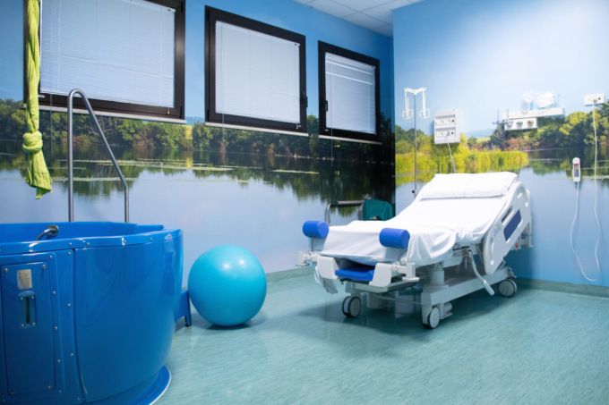 Primo bimbo e prima mamma nella nuova sala parto