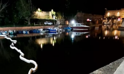Grossa macchia di idrocarburi appare nel Lago Inferiore di Mantova